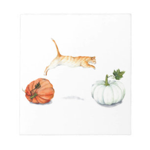 Bloc-note Melting Between Pumkins