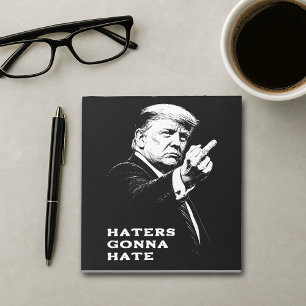 Bloc-note Meme drôle du doigt d'honneur de Trump 2026