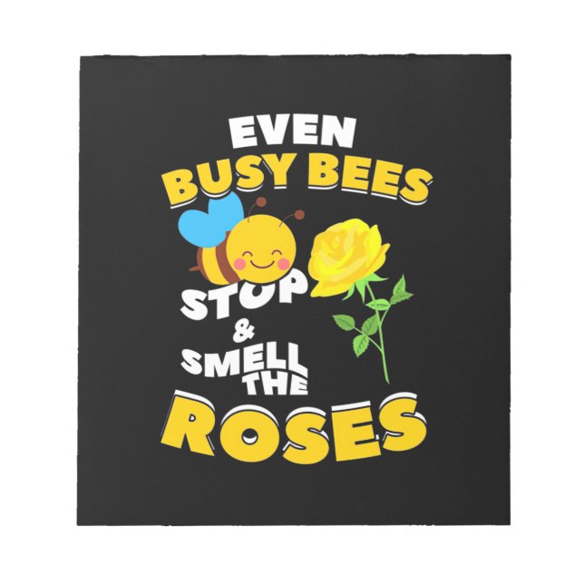 Bloc-note Même les abeilles occupées (Devant)