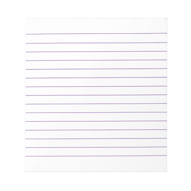 Bloc-note Mémo Pad avec lignes Business Linet Violet Classic (Devant)