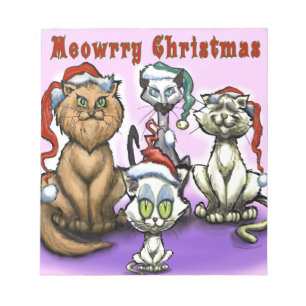 Bloc-note Meowry Christmas Cats
