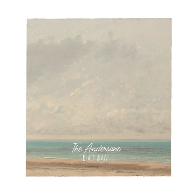 Bloc-note Mer Calme 1866 Gustave Courbet National Gallery (Devant)