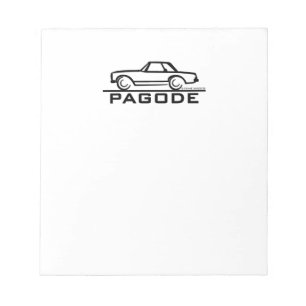Bloc-note Mercedes SL Pagode avec script