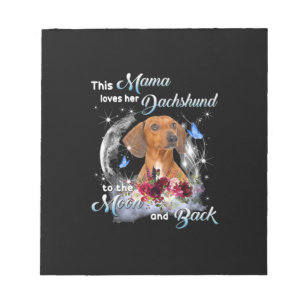 Bloc-note Mère Art Dachshund Mama Anniversaire