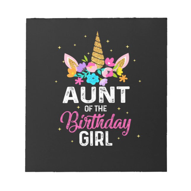 Bloc-note Mère Art Tante De L'Anniversaire Fille Anniversair (Devant)