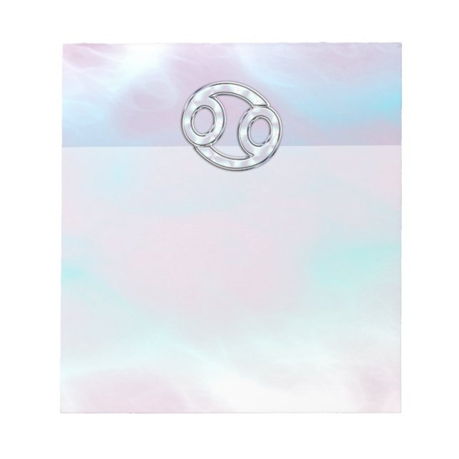 Bloc-note Mère de Pearl Style cancer Zodiac (Devant)