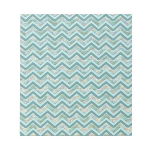 Bloc-note Mère de Pearl Turquoise ZigZag