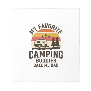 Bloc-note Mes copains de camping préférés m'appellent Papa V