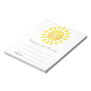 Bloc-note Message de capsule temporelle d'anniversaire au so