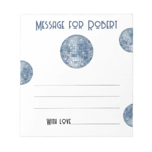 Bloc-note Message de capsule temporelle d'anniversaire de bo
