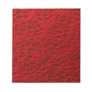 Bloc-note Métal rouge endommagé