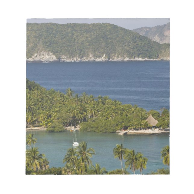 Bloc-note Mexique, Guerrero, Zihuatanejo. Playa Las Gatas (Devant)