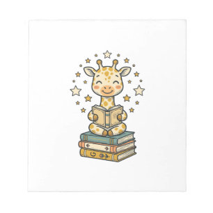 Bloc-note Mignon Girafe Lecteur de Livres Chemise Vintage De