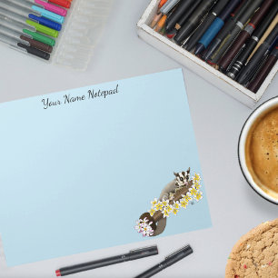 Bloc-note Mignon Sugar Glider Fleurs Tropicales de Plumeria