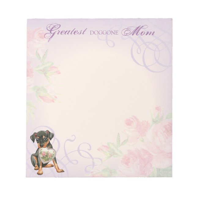 Bloc-note Min Pin Heart Maman (Devant)