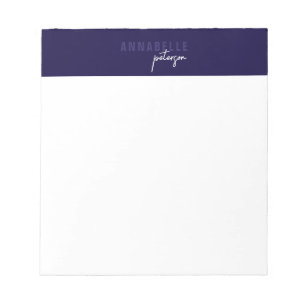 Bloc-note Minimal moderne Professionnel Bleu Simple