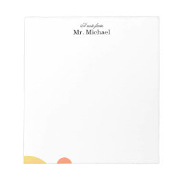 Bloc-note Minimalist Teacher Notepad