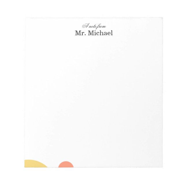 Bloc-note Minimalist Teacher Notepad (Devant)