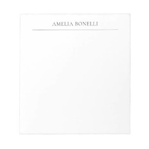 Bloc-note Minimaliste Classique Professionnel