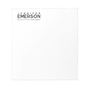 Bloc-note Minimaliste moderne professionnel plain