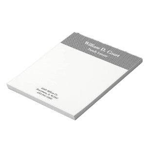 Bloc-note Minimaliste Professionnel Noir Texturé Entreprise