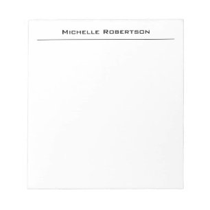 Bloc-note Minimaliste Professionnel Simple Moderne