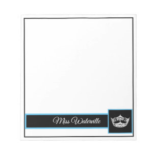 Bloc-note Miss America Autograph Pad-Turqouise & Black
