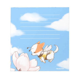Bloc-note Mochi Bee Bumble Bee Doggy Puppy et Sakura