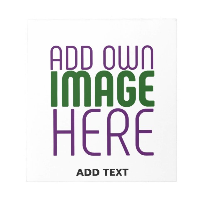 BLOC-NOTE MODÈLE DE TEXTE D'IMAGE BLANCHE SIMPLE MODERNE (Devant)