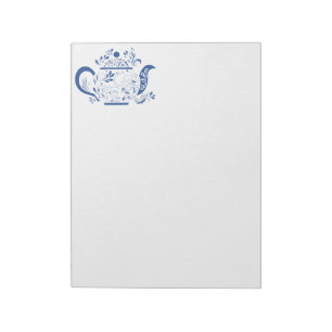Bloc-note Modèle de théière en porcelaine