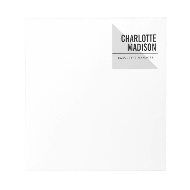 Bloc-note Modern Simple Trendy Minimalist Plain (Devant)
