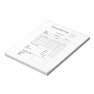 Bloc-note Modern Small Business custom order Sales Receipt
