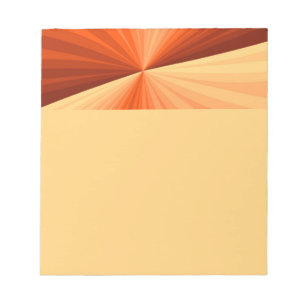Bloc-note Moderne Abstrait Orange Rouge Vanille Graphique Fr