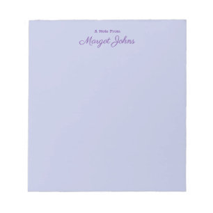 Bloc-note Moderne Élégant Simple Élégant Violet