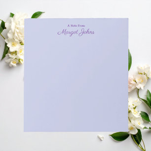 Bloc-note Moderne Élégant Simple Élégant Violet