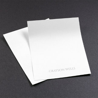 Bloc-note Moderne minimaliste noir et gris professionnel