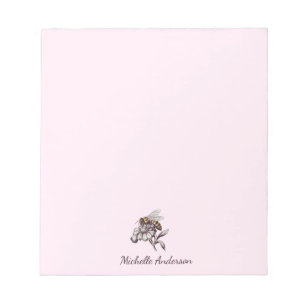 Bloc-note Moderne personnalisé Abeille Vintage tendance