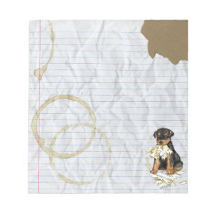 Bloc-note Mon Airedale A Mangé Mon Plan De Leçon