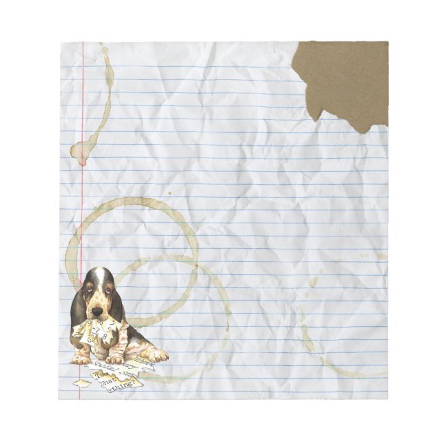 Bloc-note Mon Basset Met Mon Plan De Leçon (Devant)