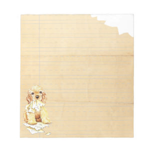 Bloc-note Mon Cocker Spaniel A Mangé Mes Devoirs