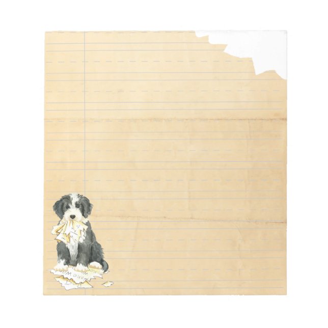 Bloc-note Mon Collie Porté A Mangé Mes Devoirs (Devant)