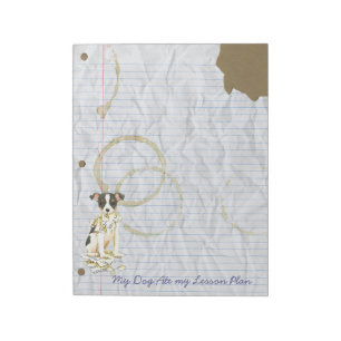 Bloc-note Mon Jouet Fox Terrier Ate mon plan de leçon