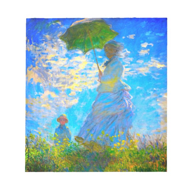 Bloc-note Monet Woman avec un parasol (Devant)