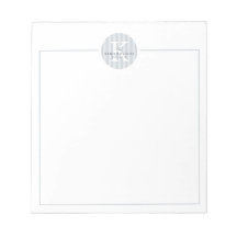 Monogramme de famille cercle rayé personnalisé gri