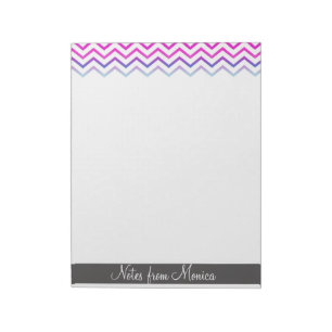 Bloc-note Monogramme de note personnalisé par rose de motif