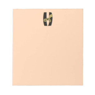 Bloc-note monogramme rétro - H