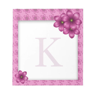 Bloc-note Monogramme rose
