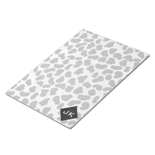 Bloc-note Monographie dalmate noir et blanc (Incliné)