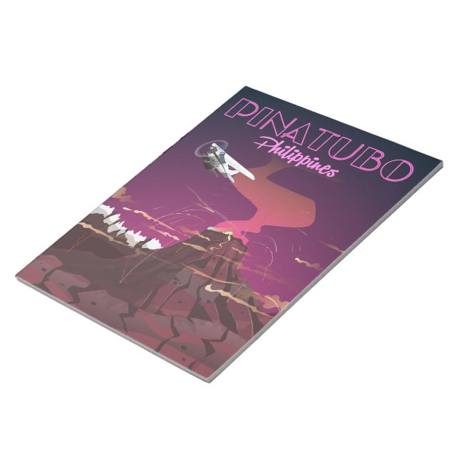 Bloc-note Mont Pinatubo, Philippines (Incliné)