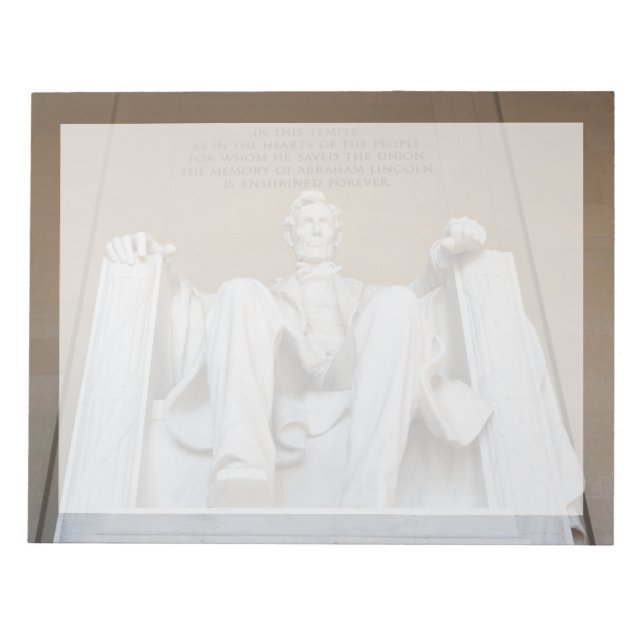 Bloc-note Monuments | the Lincoln Memorial (Devant)